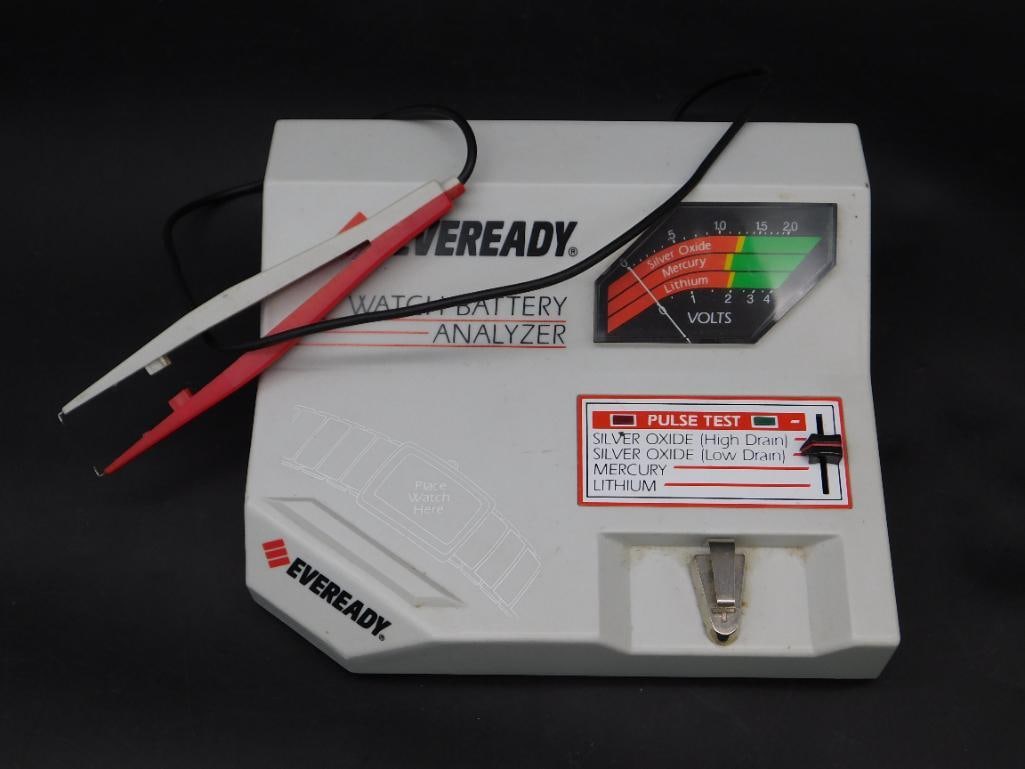 Eveready Watch Battery Analyzer with Testing Tools WATCHMAKER WATCHMAKING TOOLS: Eveready Watch Battery Analyzer with Testing Tools WATCHMAKER WATCHMAKING TOOLS