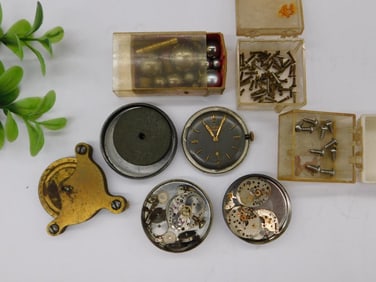 Vintage Watch Parts and Components WATCHMAKER WATCHMAKING TOOLS