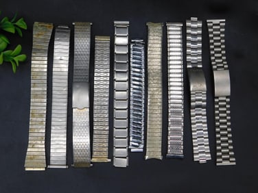 Vintage and Modern Stainless Steel Watch Bands Watchmaker Watchmaking Tools