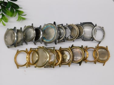 Vintage Watch Cases in Mixed Materials Watchmaker Watchmaking Tools