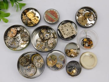 Vintage Watch Movements and Parts Collection Watchmaker Watchmaking Tools