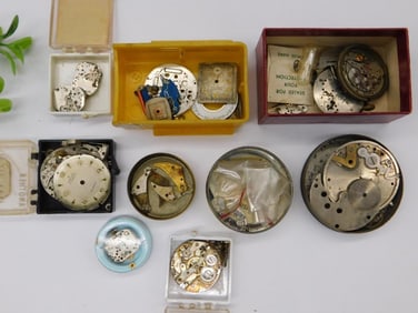 Vintage Watch Movements and Parts Watchmaker Watchmaking Tools