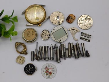 Vintage Watch Parts and Components Watchmaker Watchmaking Tools