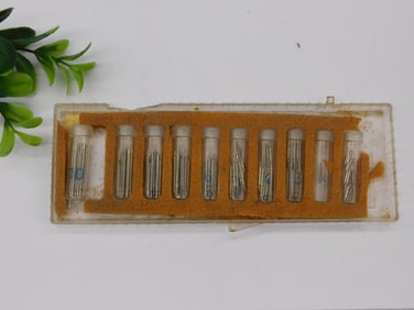 Precision Drill Bits in Plastic Case Watchmaker Watchmaking Tools