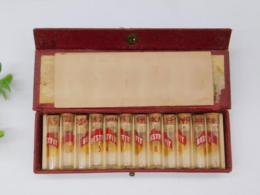 Vintage Bestfit Roller Tables in Red Case Watchmaker Watchmaking Tools