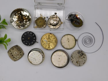Vintage Watch Movements and Dials Watchmaker Watchmaking Tools