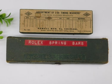 Vintage Rolex Spring Bars and Timing Washers Set Watchmaker Watchmaking Tools