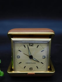 Vintage Westclox Folding Travel Alarm Clock Watchmaker Watchmaking Tools
