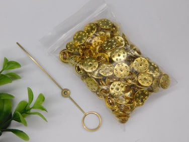 Gold-Tone Clock Hands and Washers Watchmaker Watchmaking Tools