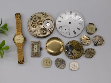 Vintage Watch Parts and Movements for Repair or Crafting Watchmaker Watchmaking Tools