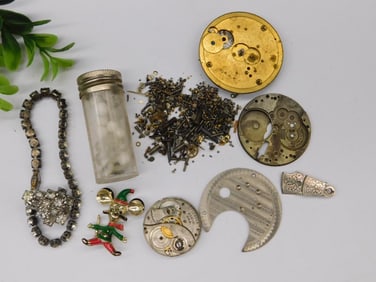 Jewelry and Watch Parts Lot Watchmaker Watchmaking Tools