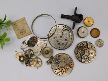 Vintage Watch Movement Parts and Components Watchmaker Watchmaking Tools