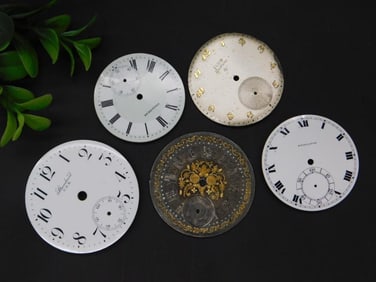 5 Vintage Watch Faces with Various Designs Watchmaker Watchmaking Tools