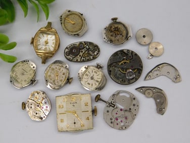 Vintage Watch Movements and Parts Watchmaker Watchmaking Tools