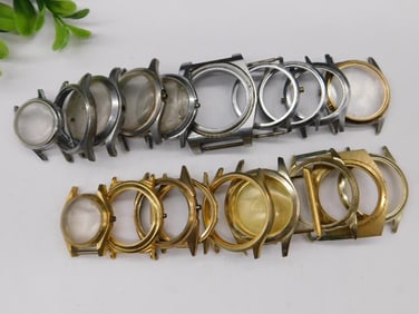 Watch Cases in Various Finishes Watchmaker Watchmaking Tools