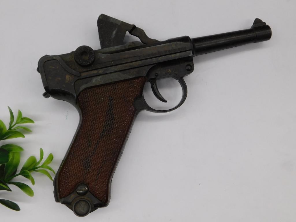 German Manufactured Vintage Metal Luger Cap Gun Toy: German Manufactured Vintage Metal Luger Cap Gun Toy