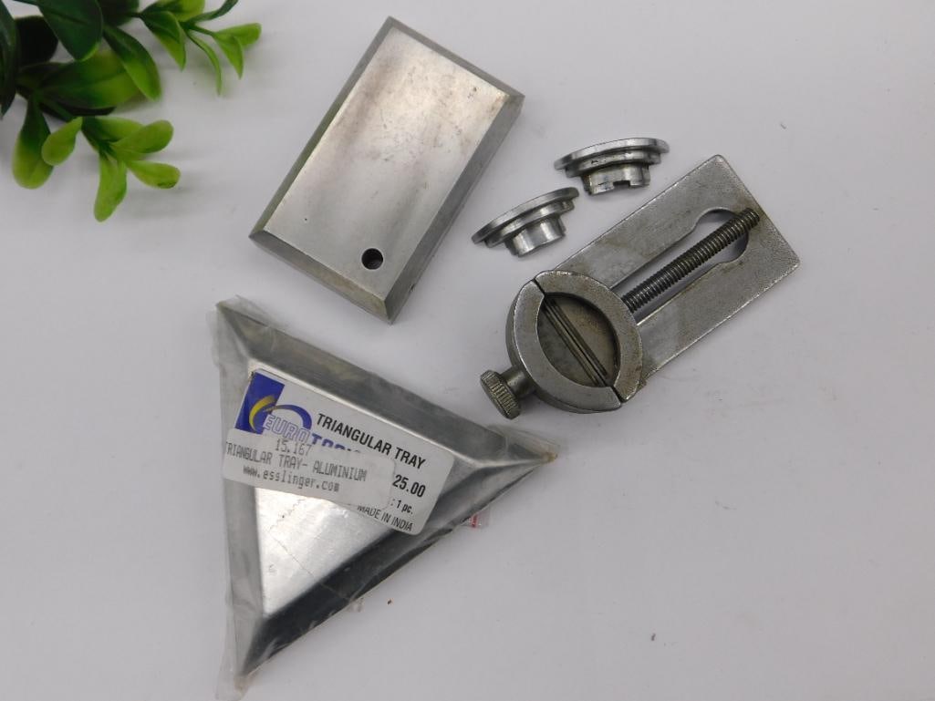 Metal Craft Tools Kit with Triangular Tray and Adjustable Clamp Watchmaker Watchmaking Tools: Metal Craft Tools Kit with Triangular Tray and Adjustable Clamp Watchmaker Watchmaking Tools