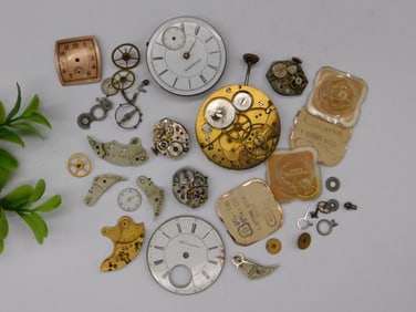 Vintage Watch Parts and Movements Watchmaker Watchmaking Tools