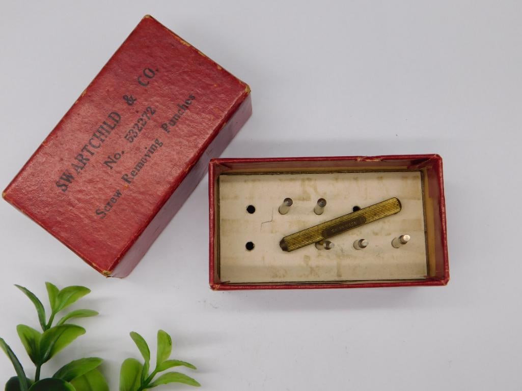 Swartchild & Co Screw Removing Punches No. 53272 WATCHMAKER WATCHMAKING TOOLS: Swartchild & Co Screw Removing Punches No. 53272 WATCHMAKER WATCHMAKING TOOLS