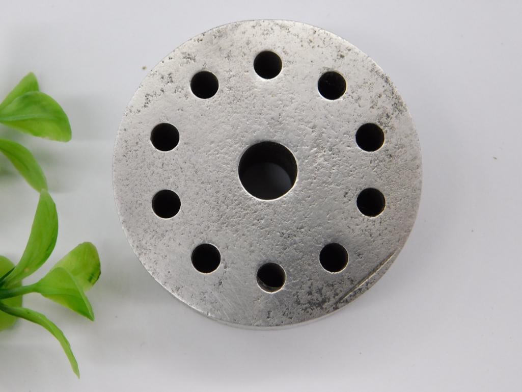 Round Steel Disc With Multiple Holes and Central Opening WATCHMAKER WATCHMAKING TOOLS: Round Steel Disc With Multiple Holes and Central Opening WATCHMAKER WATCHMAKING TOOLS