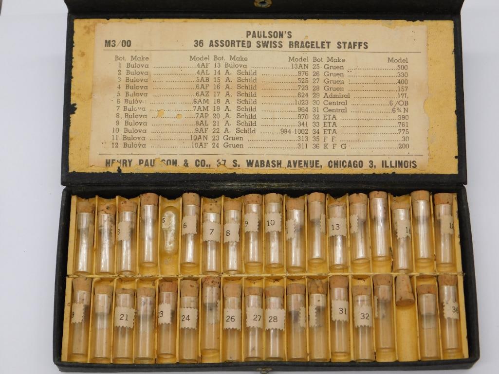 Paulson?s Assorted Swiss Bracelet Watch Staffs Set Watchmaker Watchmaking Tools: Paulson?s Assorted Swiss Bracelet Watch Staffs Set Watchmaker Watchmaking Tools