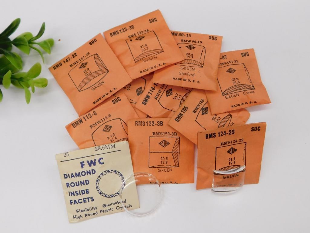 Gruen Watch Crystal Replacements Watchmaker Watchmaking Tools: Gruen Watch Crystal Replacements Watchmaker Watchmaking Tools