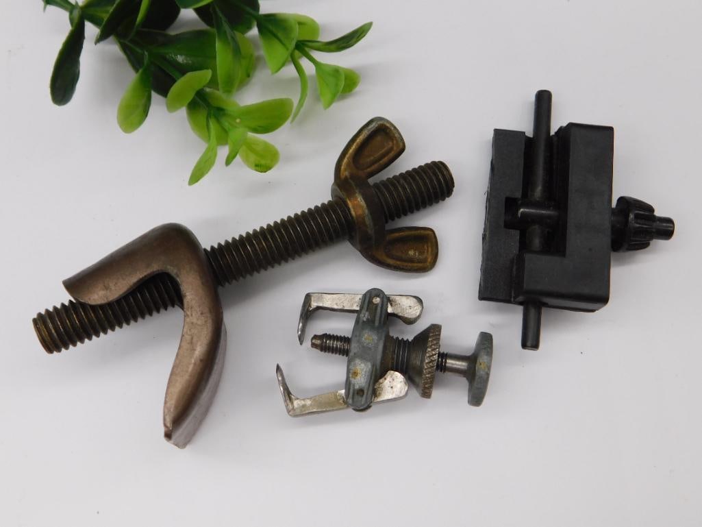 Small Assorted Vintage Tools and Clamps Watchmaker Watchmaking Tools: Small Assorted Vintage Tools and Clamps Watchmaker Watchmaking Tools