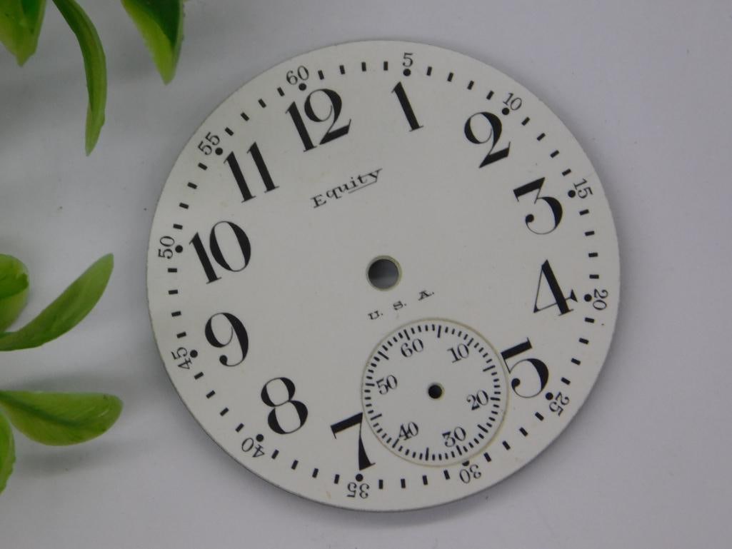 Vintage Equity U.S.A. Watch Face with Seconds Subdial WATCHMAKING WATCHMAKER TOOLS: Vintage Equity U.S.A. Watch Face with Seconds Subdial WATCHMAKING WATCHMAKER TOOLS