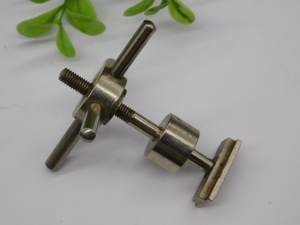Small Metal Adjustable Clamp with Screw Mechanism Watchmaking Watchmaker Tools: Small Metal Adjustable Clamp with Screw Mechanism Watchmaking Watchmaker Tools