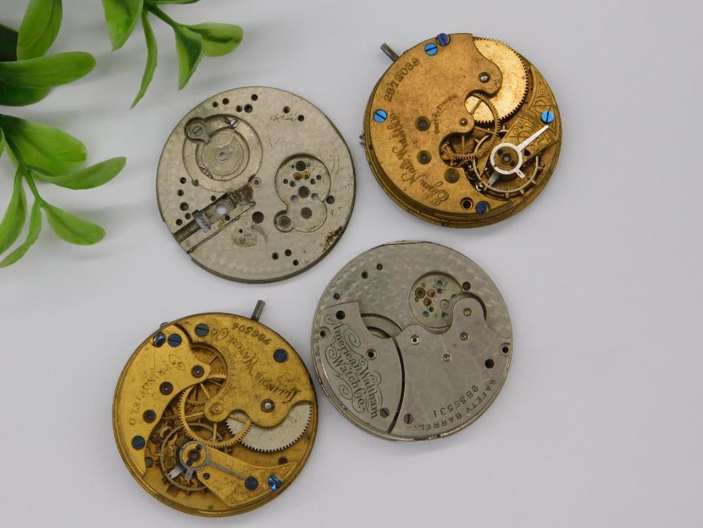 4 Vintage Watch Movements for Repair or Parts Watchmaking Watchmaker Tools Watchmaking Watchmaker: 4 Vintage Watch Movements for Repair or Parts Watchmaking Watchmaker Tools Watchmaking Watchmaker Tools