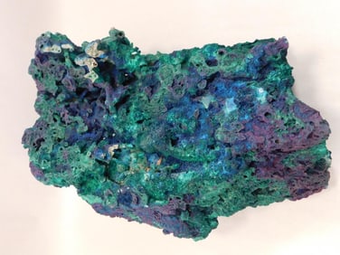 MALACHITE AZURITE STALAGTITE ROCK STONE LAPIDARY SPECIMEN