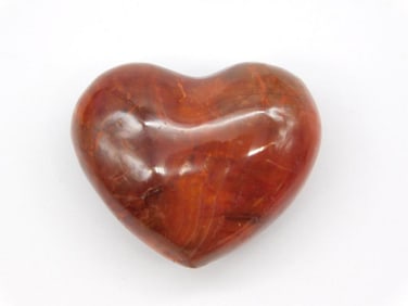 CARNELIAN HEART ROCK STONE LAPIDARY SPECIMEN