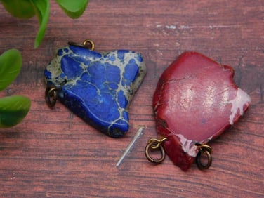 IMPRESSION JASPER PENDANTS ROCK STONE LAPIDARY SPECIMEN