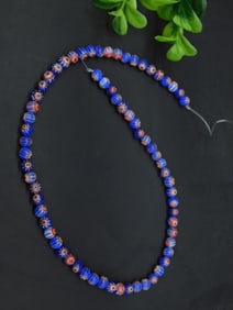 AFRICAN TRADE BEADS ROCK STONE LAPIDARY SPECIMEN