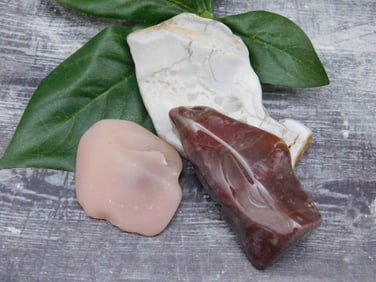 MIXED AGATE LOT ROCK STONE LAPIDARY SPECIMEN