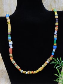 AFRICAN TRADE BEADS ROCK STONE LAPIDARY SPECIMEN