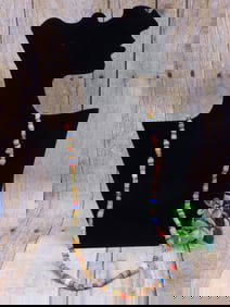 AFRICAN TRADE BEAD NECKLACE ROCK STONE LAPIDARY SPECIMEN