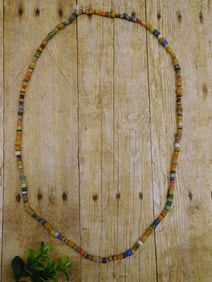 AFRICAN TRADE BEADS ROCK STONE LAPIDARY SPECIMEN