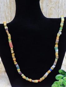 AFRICAN TRADE BEADS ROCK STONE LAPIDARY SPECIMEN