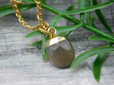 SMOKEY QUARTZ PENDANT NECKLACE ROCK STONE LAPIDARY SPECIMEN