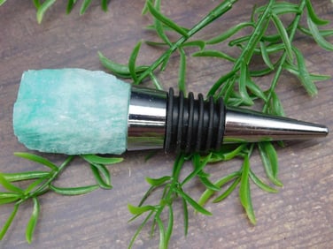 AMAZONITE BOTTLE STOPPER ROCK STONE LAPIDARY SPECIMEN