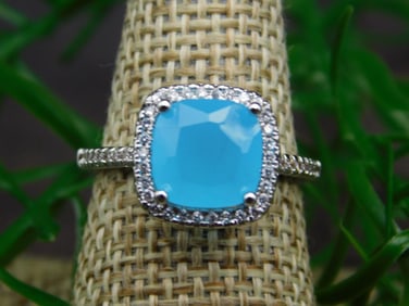 GENUINE STONE RING SIZE 7