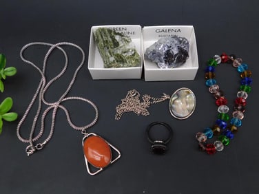 MIXED LOT ROCK STONE LAPIDARY SPECIMEN