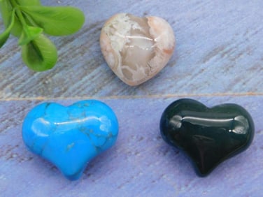 STONE HEARTS ROCK STONE LAPIDARY SPECIMEN