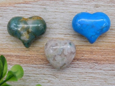 STONE HEARTS ROCK STONE LAPIDARY SPECIMEN