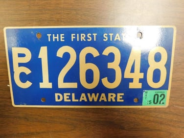Vintage Antique License Plate US Delaware Collectible 237