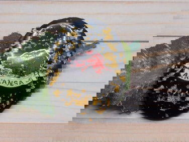 GOLD FLECKED ARKANSAS RAZORBACK CABOCHON ROCK STONE LAPIDARY SPECIMEN