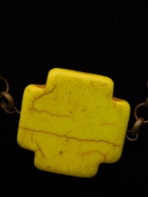 GENUINE STONE PENDANT ON CHAIN NECKLACE ROCK STONE LAPIDARY SPECIMEN