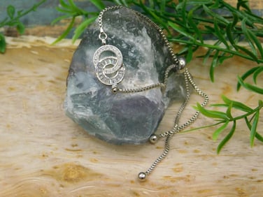 GENUINE STONE ADJUSTABLE BRACELET ROCK STONE LAPIDARY SPECIMEN