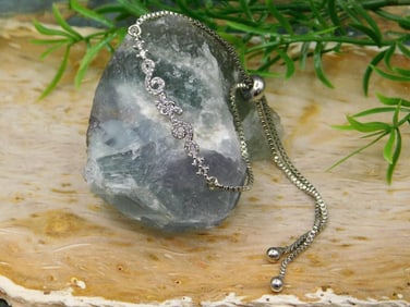 GENUINE STONE ADJUSTABLE BRACELET ROCK STONE LAPIDARY SPECIMEN